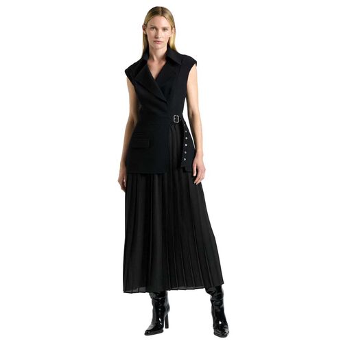 Cue Recycled Crepe Pleated Midi Trench Dress